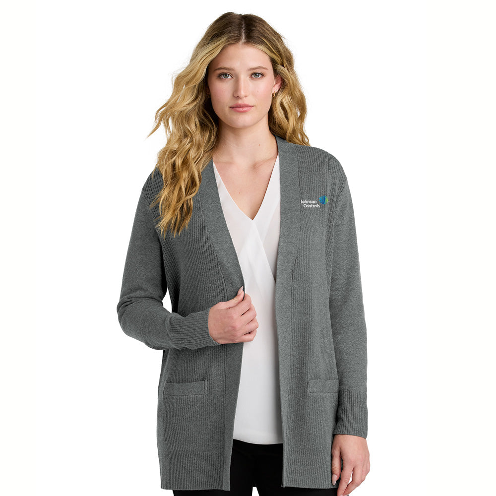 AHR - Womens Easy  Care Open-Front Cardigan Sweater