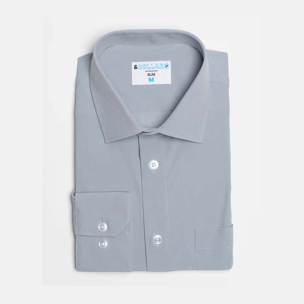 &Collar Stretch Dress Shirt