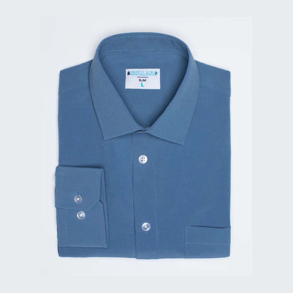 &Collar Stretch Dress Shirt