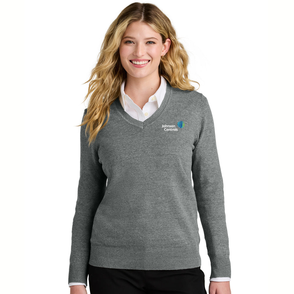 AHR - Women Port Authority Easy Care V-Neck Sweater